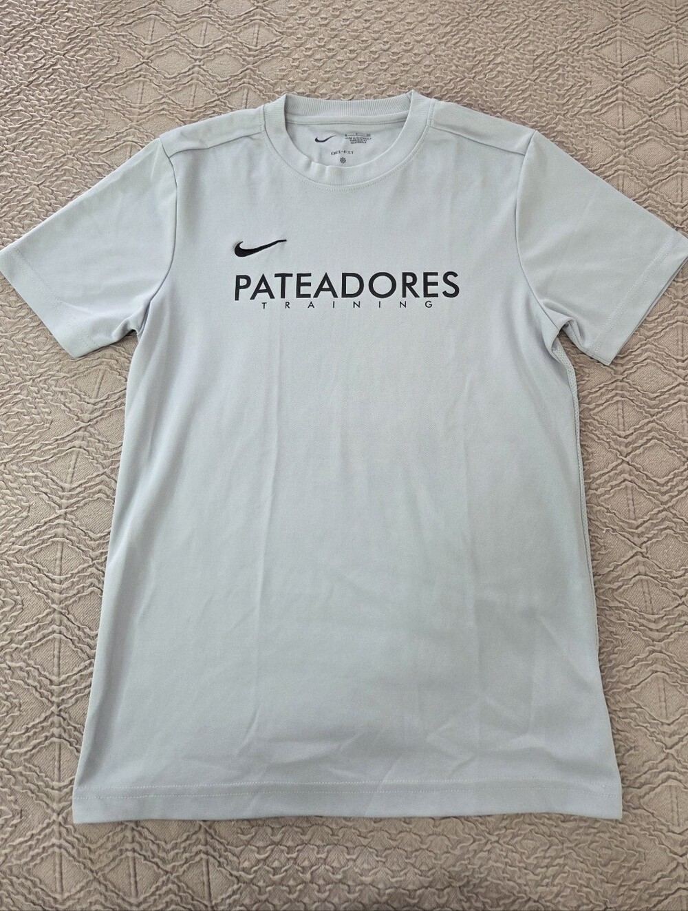 NWOT Nike Pateadores Grey Training Tee with Black Logo